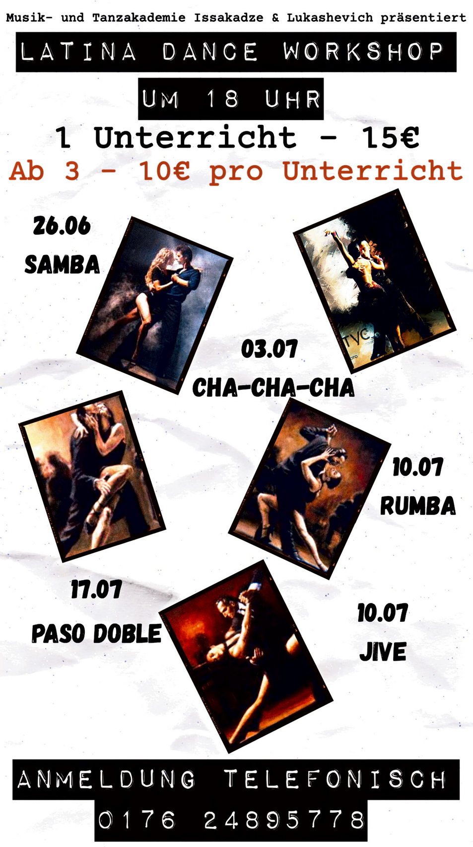 Latina Dance Worshop ab dem 26. Juni 2022